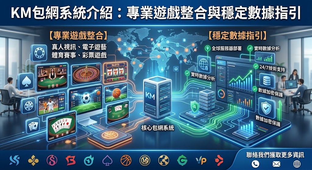 了解 KM 包網系統的客製化方案與完整遊戲串接優勢 了解 KM 包網系統的客製化方案與完整遊戲串接優勢